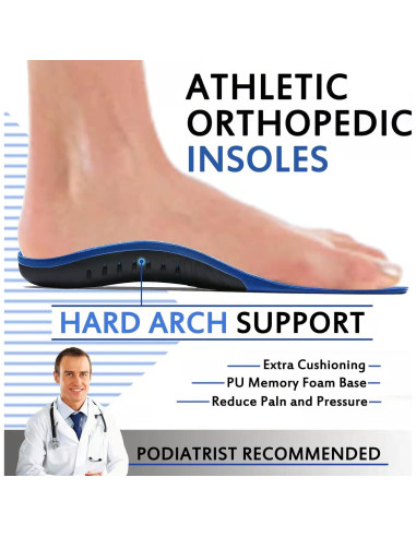 Plantillas de Soporte de Arco Alto Crinova para Fascitis Plantar