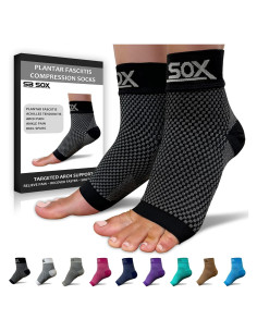 Calcetines de Compresión SB SOX para Fascitis Plantar - Negro Pequeño