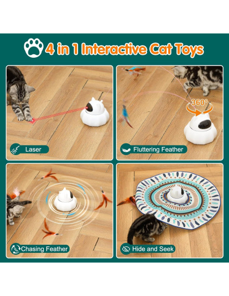 Juguete Interactivo para Gatos VIWIK 4 en 1 Automático USB
