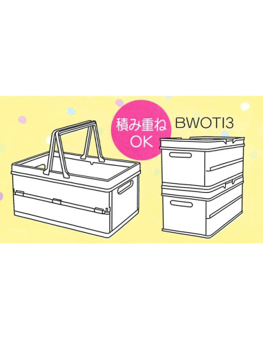 Caja de Almacenamiento Plegable Skater Doraemon 38x25x19.5cm