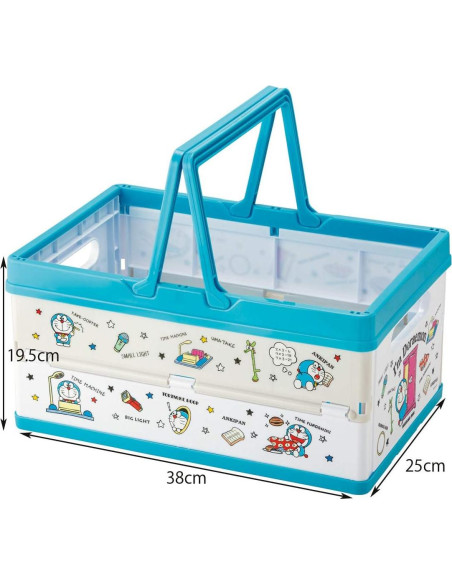 Caja de Almacenamiento Plegable Skater Doraemon 38x25x19.5cm