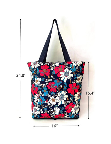 Bolsas de Compras Reutilizables Konish Plegables con Cremallera