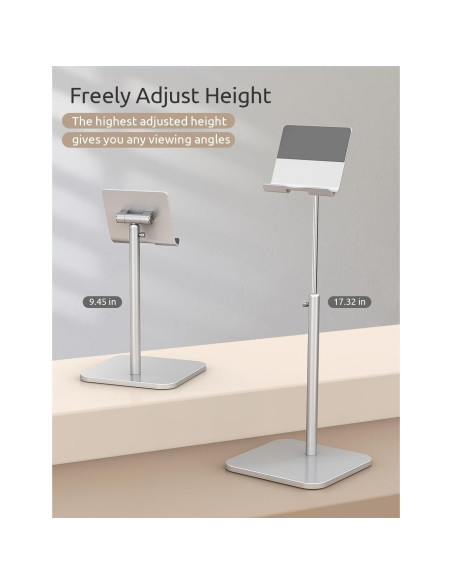 Soporte Ajustable para Tablet ODOSOLA Plata 24-43.94 cm