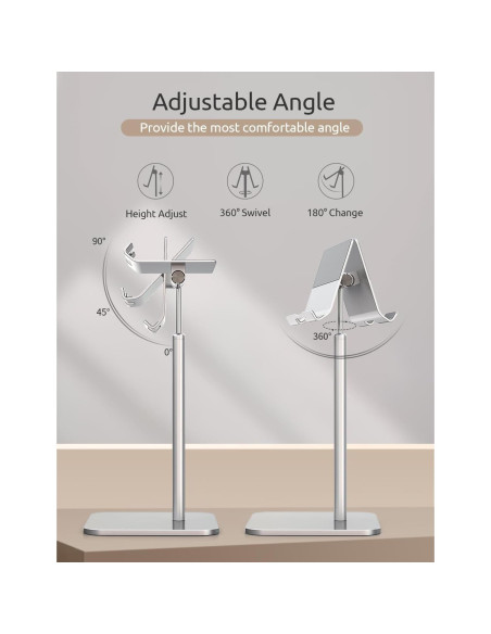Soporte Ajustable para Tablet ODOSOLA Plata 24-43.94 cm
