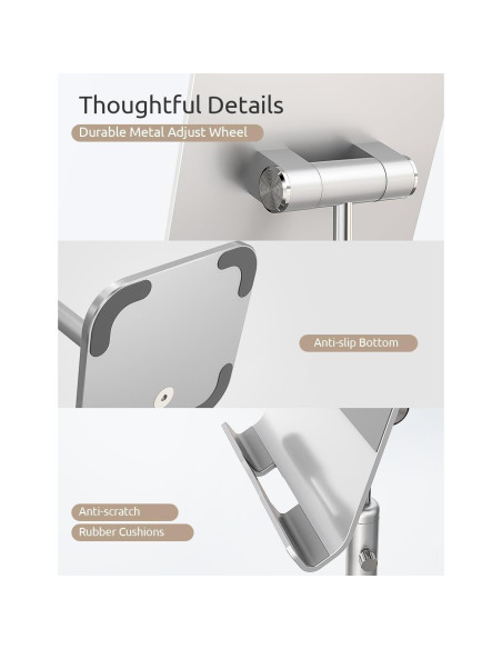 Soporte Ajustable para Tablet ODOSOLA Plata 24-43.94 cm