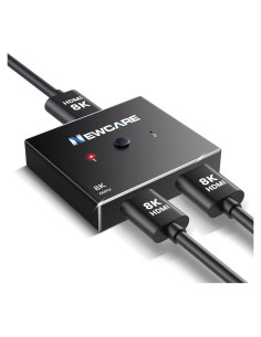 Interruptor HDMI 2.1 NEWCARE 4K@120Hz 8K@60Hz 2 en 1