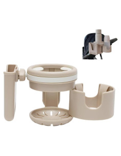 Soporte para Tazas 3-en-1 UIVXXUD Beige, Accesorios Carrito Bebé