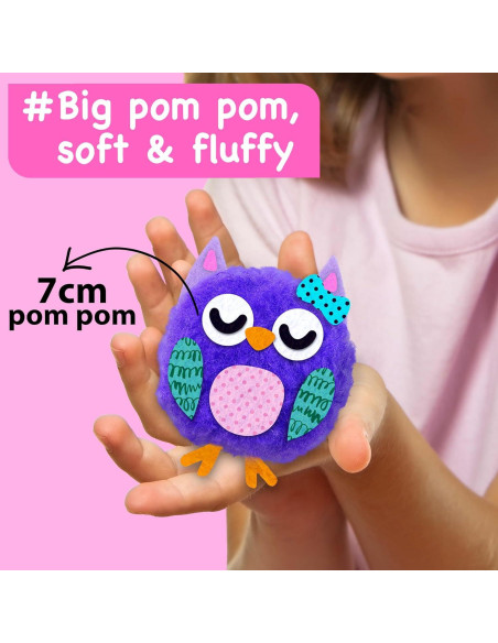 Kit de Manualidades de Pom Pom EZCRA para Niños 4-6 Años - 10 Proyectos Kit de Manualidades de Pom Pom EZCRA para Niños 4-6 Años - 10 Proyectos