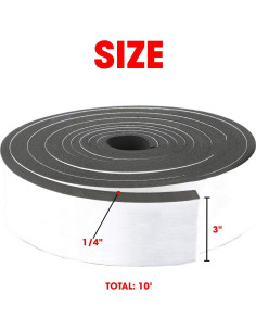 Rollo de Tira de Espuma Neopreno Dualplex 7.62cm x 3.05m 2