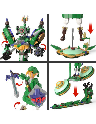 Set de Construcción 3 en 1 TOY PLAYER Zelda - 850 Piezas