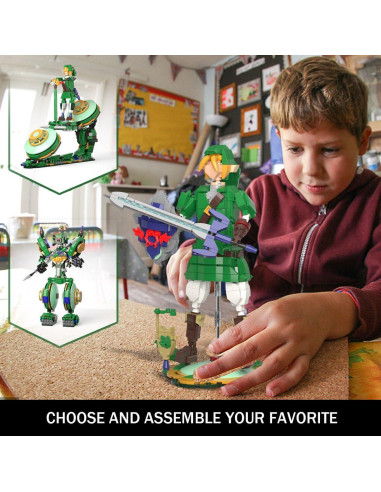 Set de Construcción 3 en 1 TOY PLAYER Zelda - 850 Piezas