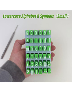 Juego de Sellos de Alfabeto Jxueych para Cerámica 20x15 cm 2