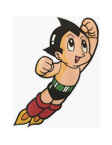 Pegatina Vinilo 5" Astroboy Anime Robot Vision Graphics
