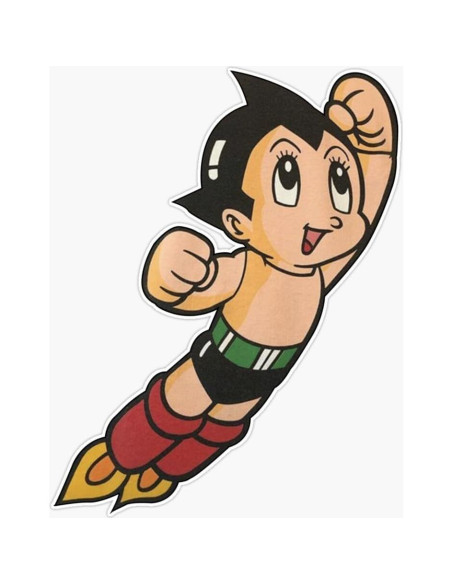 Pegatina Vinilo 5" Astroboy Anime Robot Vision Graphics