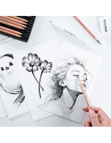Set de Lápices de Dibujo Profesional KALOUR 18 Piezas