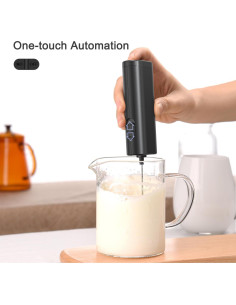 Espumador de Leche Eléctrico ELMWAY KJBQ-12 Negro Compacto 2