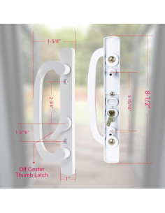 Juego de Manijas para Puerta Corrediza MaxxGeek con Llave 2