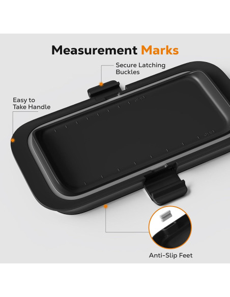 Plato de Mantequilla Hermético Pisol Grande 250g Negro