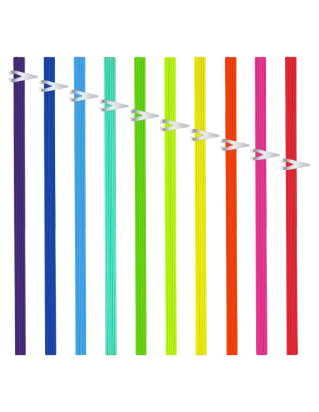 Juego de 20 Marcadores de Libros Elásticos Zonon Multicolor