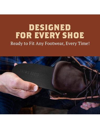 Plantillas de Cuero Drew para Botas - Comodidad y Soporte