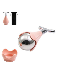 Rodillo de Hielo Facial B1xin Rosa - Antiarrugas y Elevación