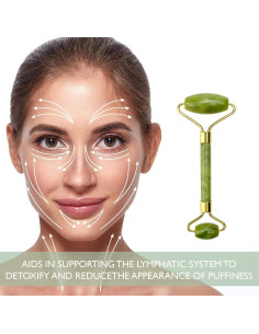 Set de Máscara Facial de Hielo y Rodillo de Jade - Antienvejecimiento 2