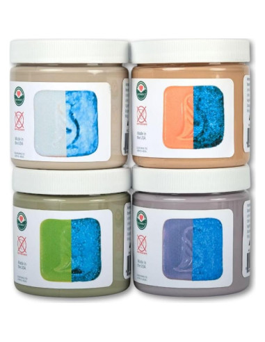 Esmalte Cerámico que Brilla en la Oscuridad Penguin - Set 1