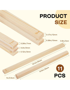 Juego de Herramientas de Cerámica Mowawa - 11 Piezas con Rodillo y Guías 2