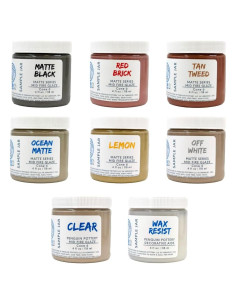 Set de Esmaltes Cerámicos Penguin - Fuego Medio - 8 Tarros 4oz