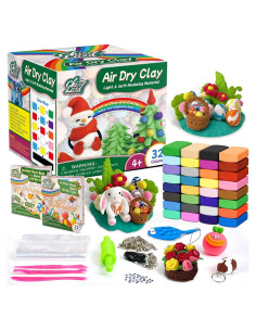 Kit de Arcilla Chico Land - 32 Colores Secado al Aire