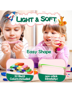 Kit de Arcilla Chico Land - 32 Colores Secado al Aire 2