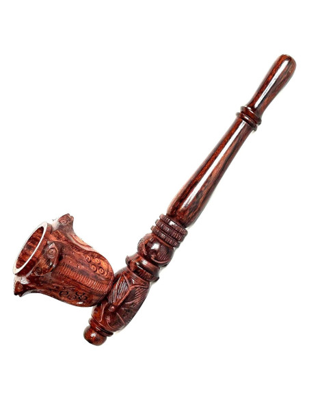 Pipa de Madera Curvada AR Craft 15 cm Diseño Antiguo