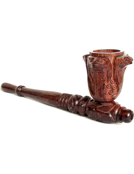 Pipa de Madera Curvada AR Craft 15 cm Diseño Antiguo