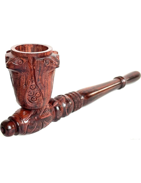 Pipa de Madera Curvada AR Craft 15 cm Diseño Antiguo