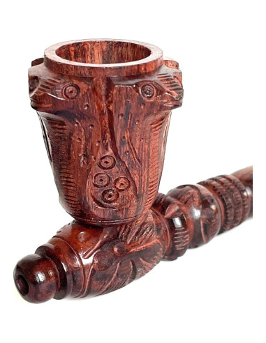 Pipa de Madera Curvada AR Craft 15 cm Diseño Antiguo