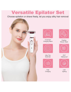 Epilador Facial 4 en 1 Gloxlite - Depilación Mujeres, Recargable 2