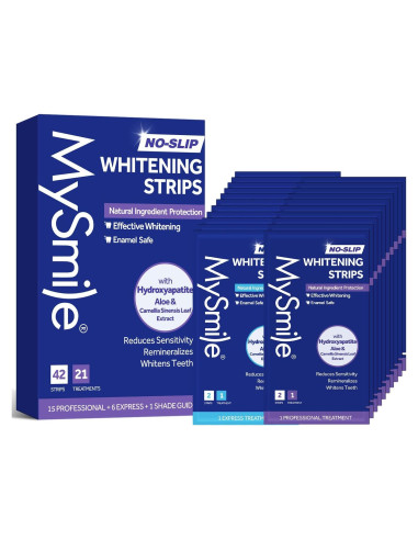 Kit de Blanqueamiento Dental MySmile 42 Tiras Sin Sensibilidad
