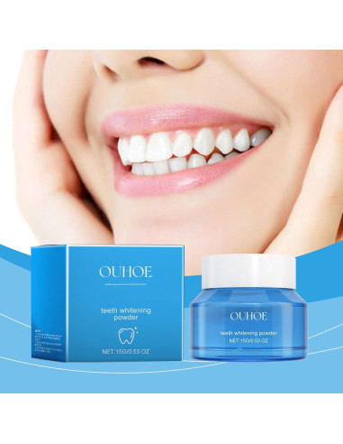 Polvo Blanqueador de Dientes Mágico 453g - Natural, Sin Sensibilidad, Menta