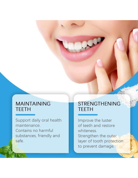 Polvo Blanqueador de Dientes Mágico 453g - Natural, Sin Sensibilidad, Menta