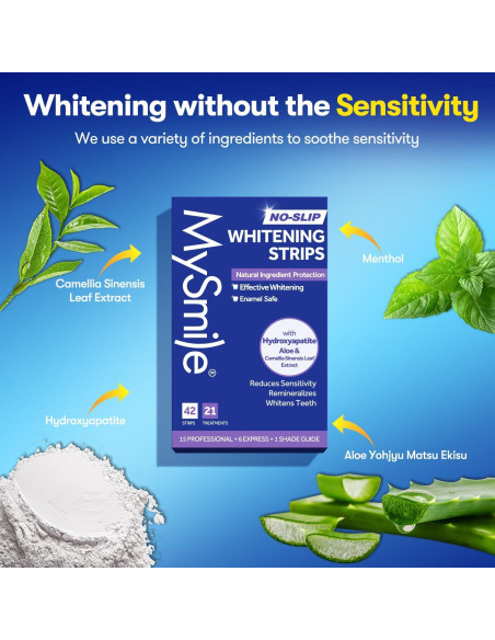 Kit de Blanqueamiento Dental MySmile 42 Tiras Sin Sensibilidad