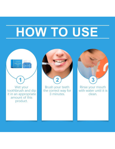 Polvo Blanqueador de Dientes Mágico 453g - Natural, Sin Sensibilidad, Menta