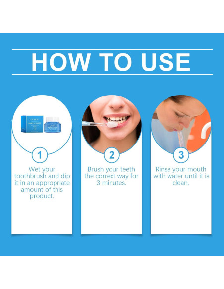 Polvo Blanqueador de Dientes Mágico 453g - Natural, Sin Sensibilidad, Menta