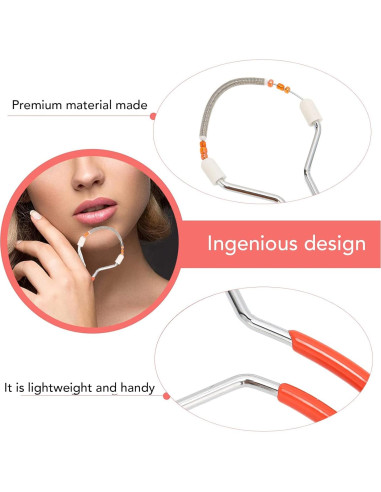 Removedor de Vello Facial de Resorte Agatige 3 Piezas