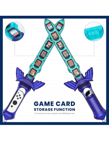 Accesorio de Espada Switch CODOGOY con Almacenamiento para 12 Tarjetas