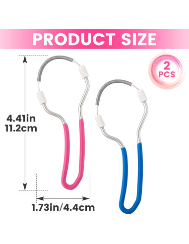 Removedor de Vello Facial Manual YALOJE 2pcs Acero Inoxidable