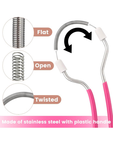 Removedor de Vello Facial Manual YALOJE 2pcs Acero Inoxidable