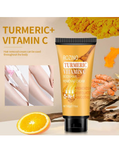 Crema Depilatoria SURORAIN con Cúrcuma y Vitamina C 60g 2