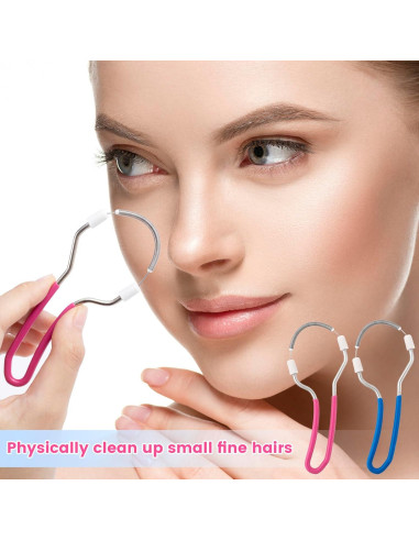 Removedor de Vello Facial Manual YALOJE 2pcs Acero Inoxidable