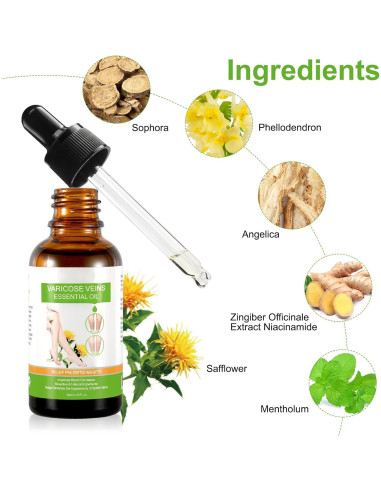 Aceite Esencial IKZEE para Venas Varicosas 30ML - Hidratante