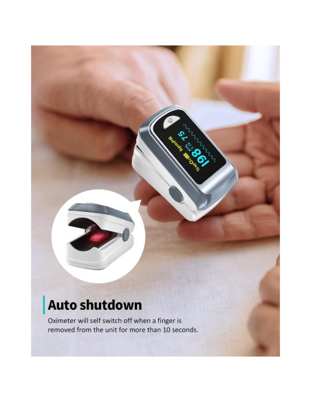 Oxímetro de Pulso Bluetooth HealthTree JKS50B con APP Gratis